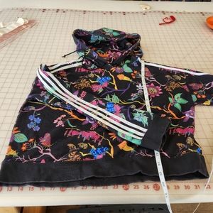 Farm Rio/Adidas Size M womens cropped hoodie